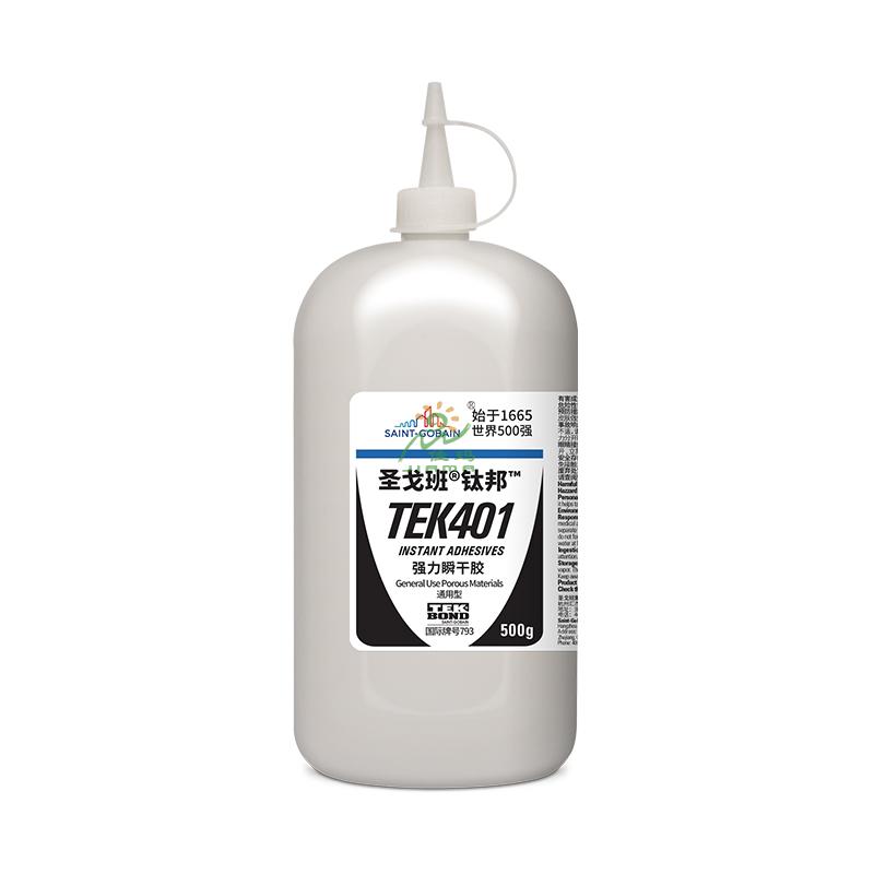 圣戈班乙基瞬干膠TEK401-500g-無色透明