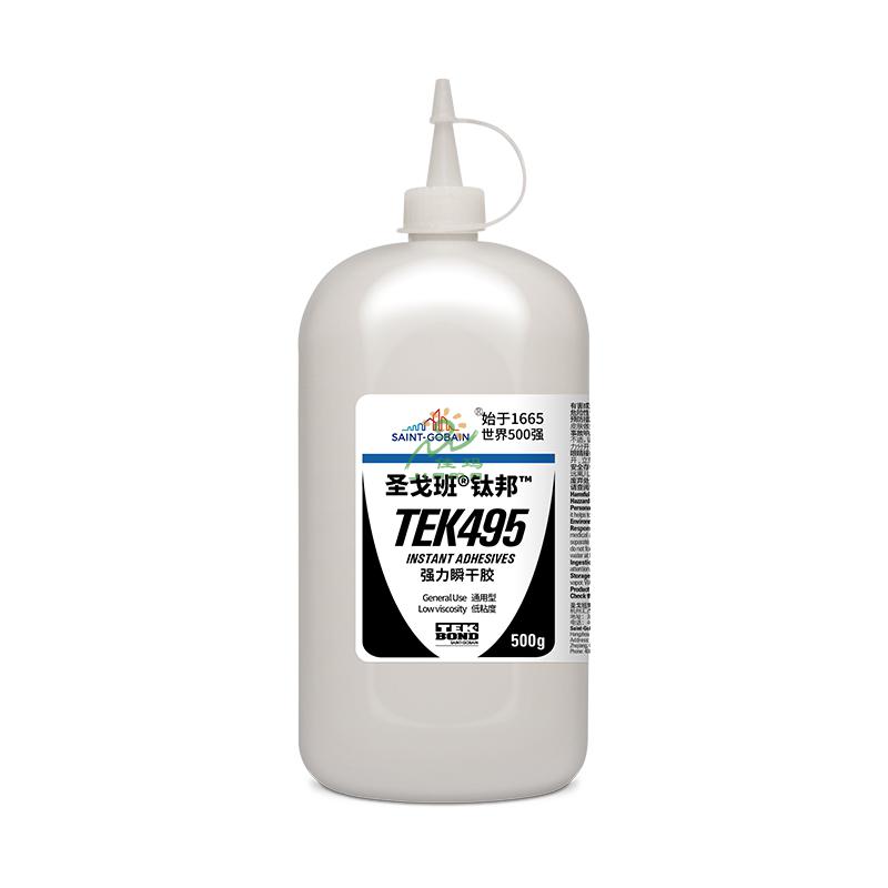圣戈班乙基瞬干膠TEK495-500g-無(wú)色透明