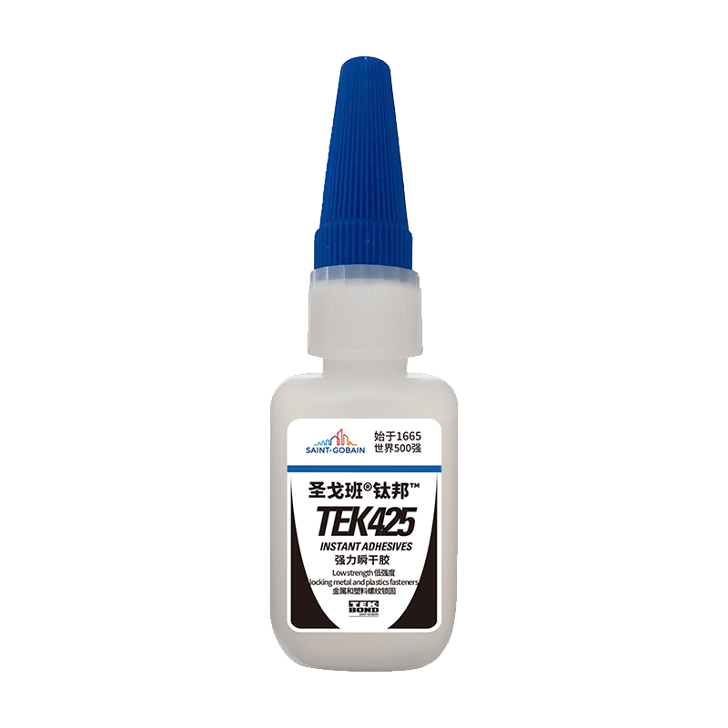 圣戈班甲基瞬干膠TEK425-20g-無色透明